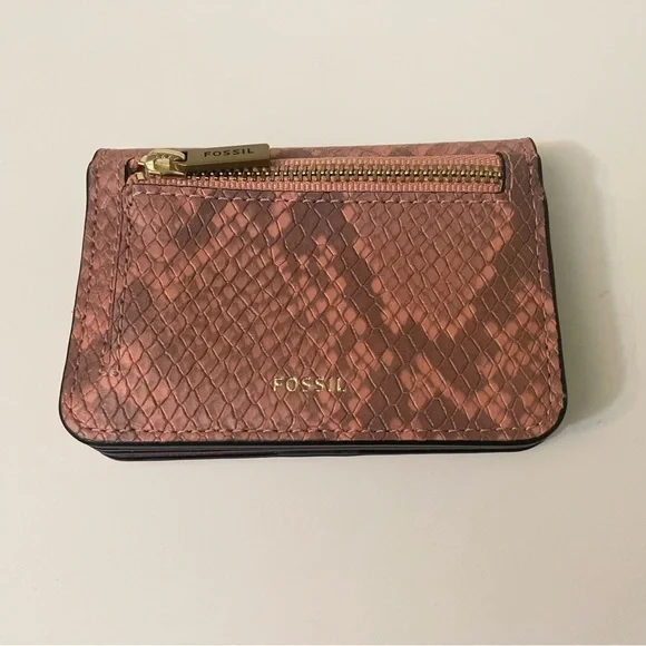 Fossil Snake Print Pattern Small Wallet - Picture 9 of 16